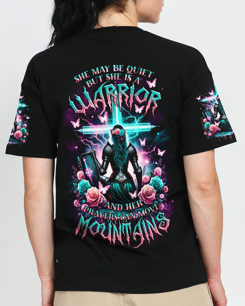 Prayers Can Move Mountains Warrior Women's All Over Print Shirt - Tlnz1812233