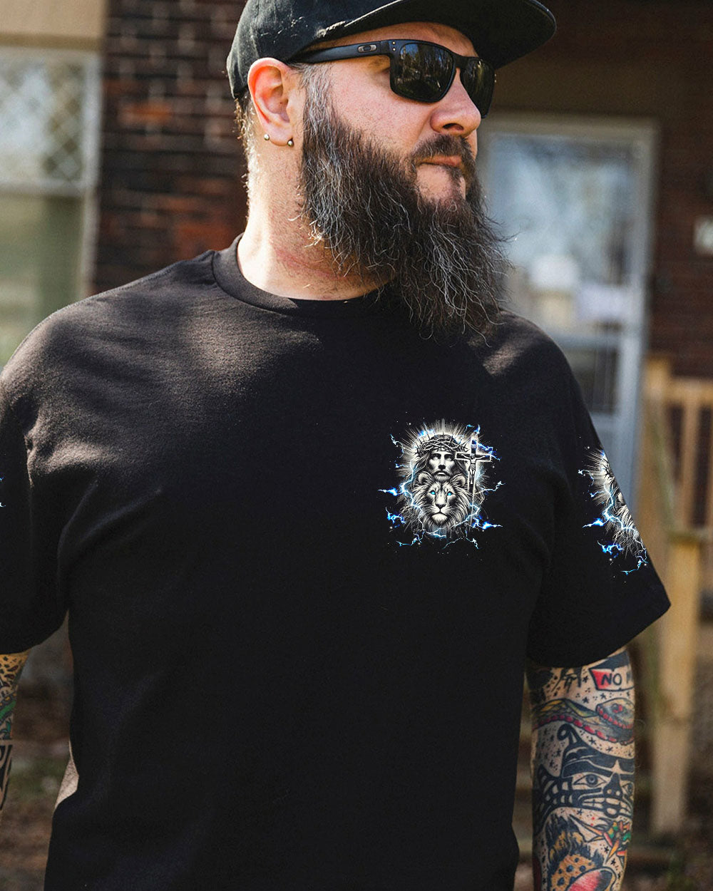 Jesus Dropped The Charges Lion Men's All Over Print Shirt - Tlnz1911242