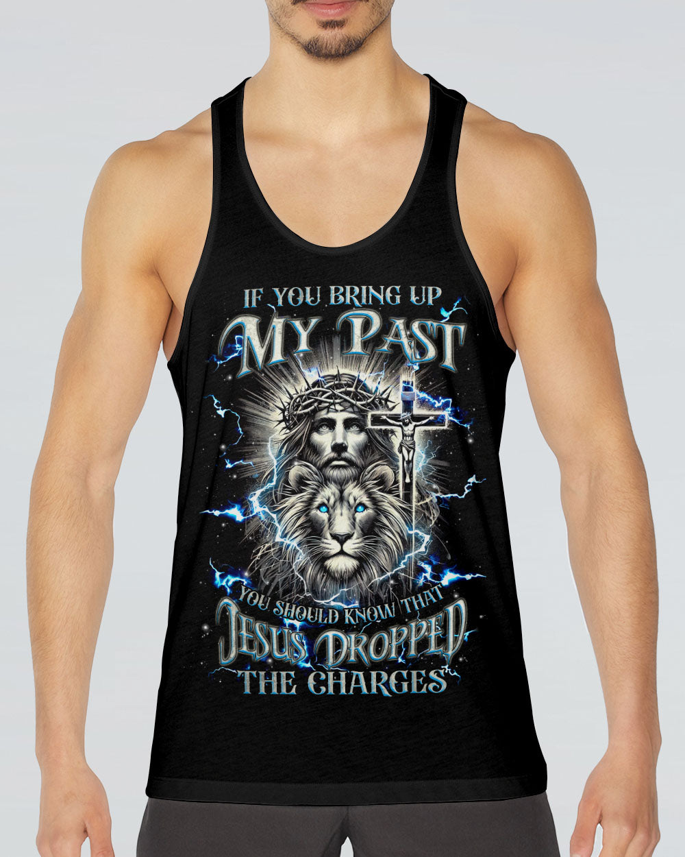 Jesus Dropped The Charges Lion Men's All Over Print Shirt - Tlnz1911242