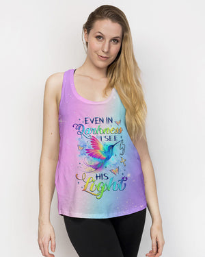 Even In The Darkness Hummingbird Women's All Over Print Shirt - Tlnz2309234