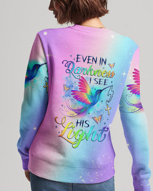 Even In The Darkness Hummingbird Women's All Over Print Shirt - Tlnz2309234