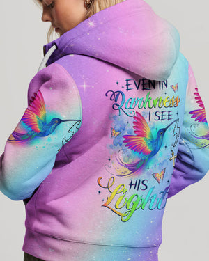 Even In The Darkness Hummingbird Women's All Over Print Shirt - Tlnz2309234