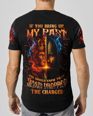 Jesus Dropped The Charges Lion Warrior Men's All Over Print Shirt - Tlnz2406253