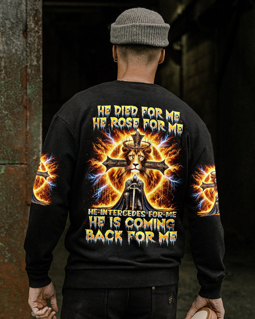 He Is Coming Back For Me Lion Warrior Men's All Over Print Shirt - Tlnz2412243