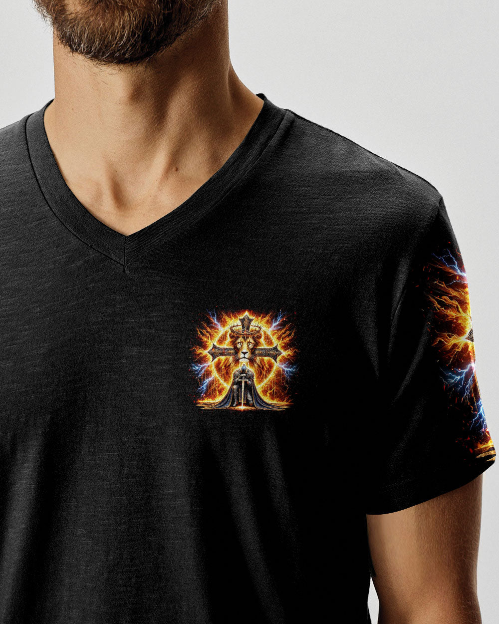 He Is Coming Back For Me Lion Warrior Men's All Over Print Shirt - Tlnz2412243