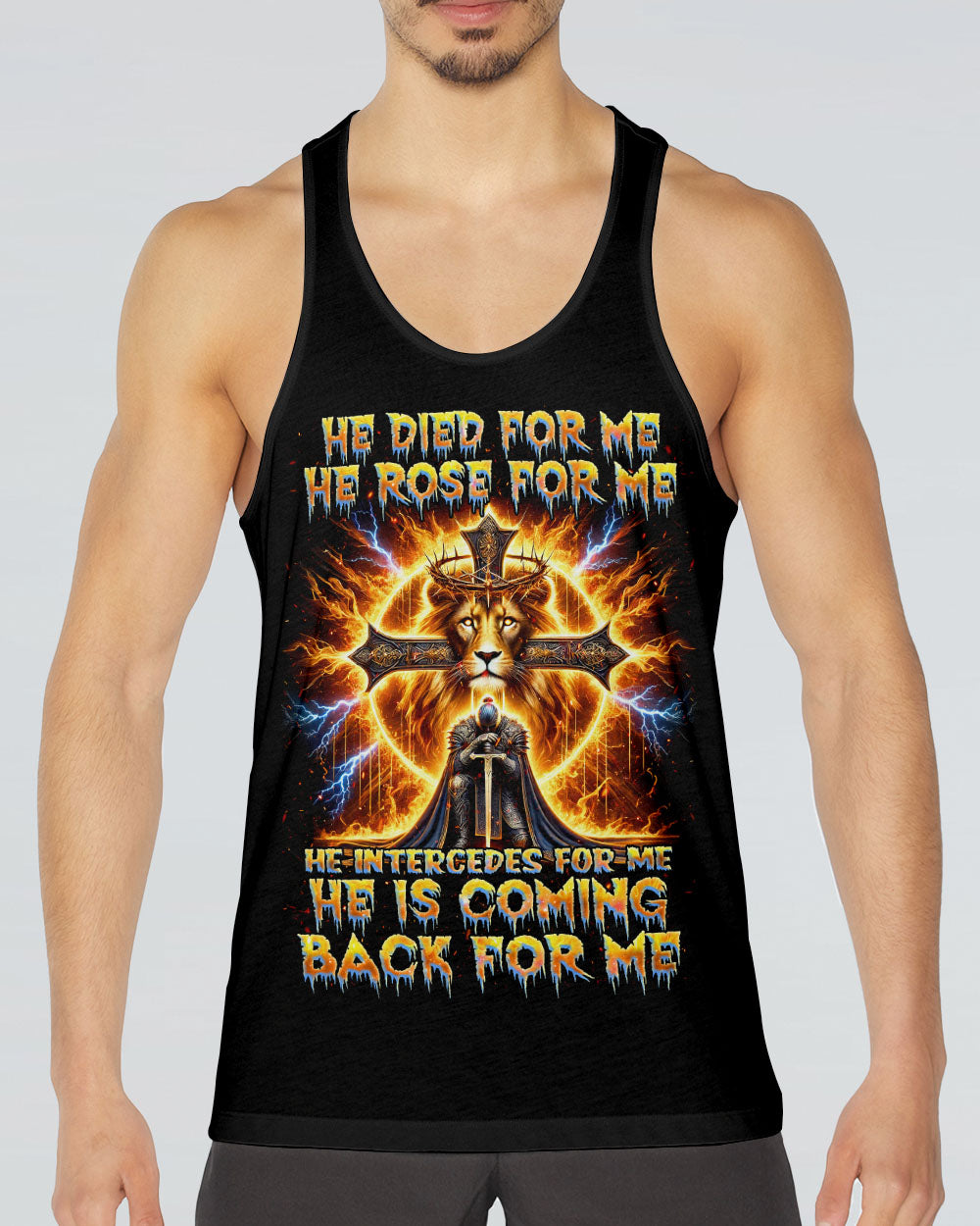 He Is Coming Back For Me Lion Warrior Men's All Over Print Shirt - Tlnz2412243