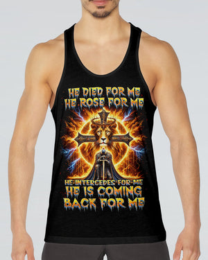 He Is Coming Back For Me Lion Warrior Men's All Over Print Shirt - Tlnz2412243