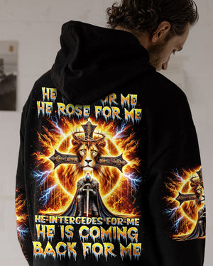 He Is Coming Back For Me Lion Warrior Men's All Over Print Shirt - Tlnz2412243