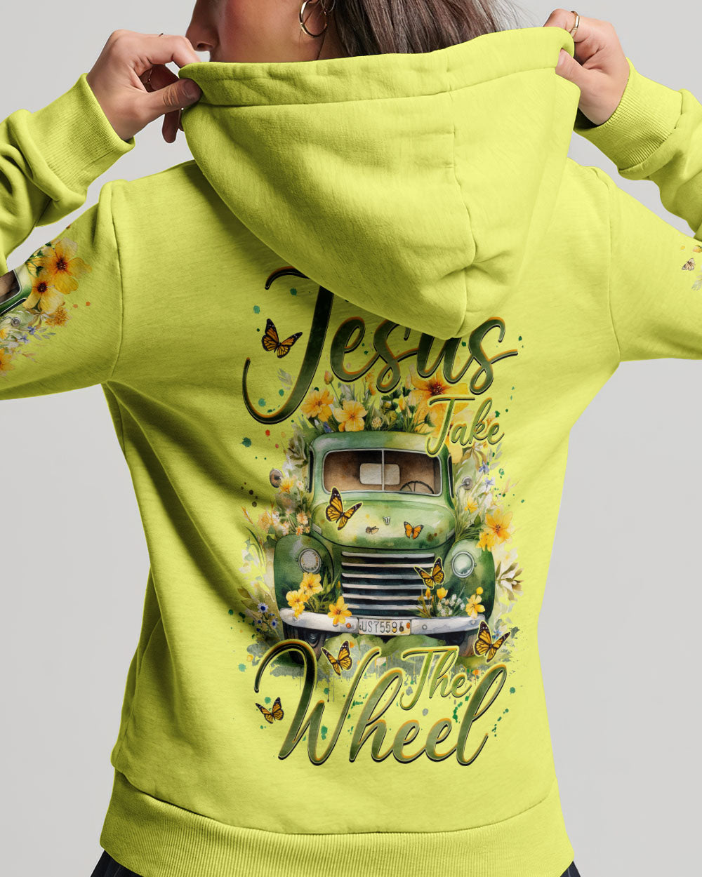Jesus Take The Wheel Truck Flower Women's All Over Print Shirt - Tlnz2612233