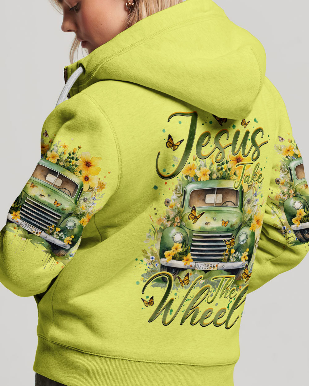 Jesus Take The Wheel Truck Flower Women's All Over Print Shirt - Tlnz2612233