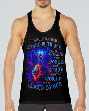 I Would Rather Stand With God Lion Men's All Over Print Shirt - Tlnz2708254