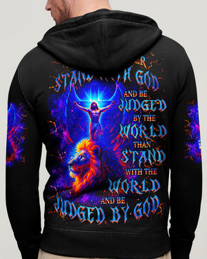I Would Rather Stand With God Lion Men's All Over Print Shirt - Tlnz2708254