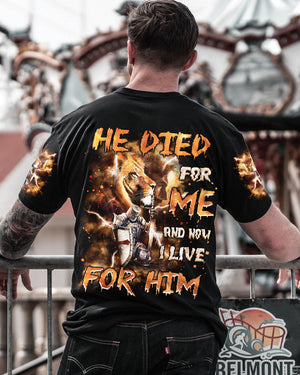 He Died For Me Lion Warrior Men's All Over Print Shirt  - Tlnz2802251