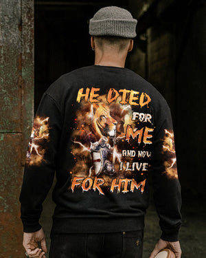 He Died For Me Lion Warrior Men's All Over Print Shirt  - Tlnz2802251