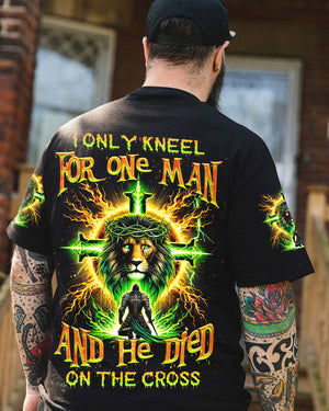 I Only Kneel For One Man Warrior Lion Men's All Over Print Shirt - Tlnz2812242