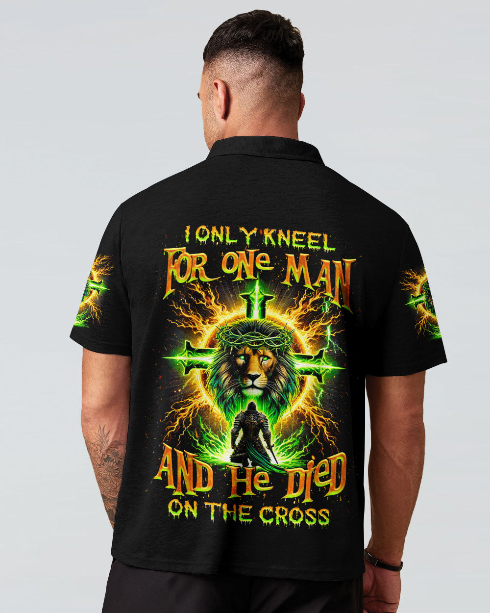 I Only Kneel For One Man Warrior Lion Men's All Over Print Shirt - Tlnz2812242