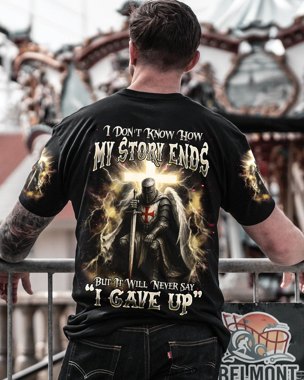 I Don't Know How My Story Ends Warrior Men's All Over Print Shirt   - Tlnz2904253