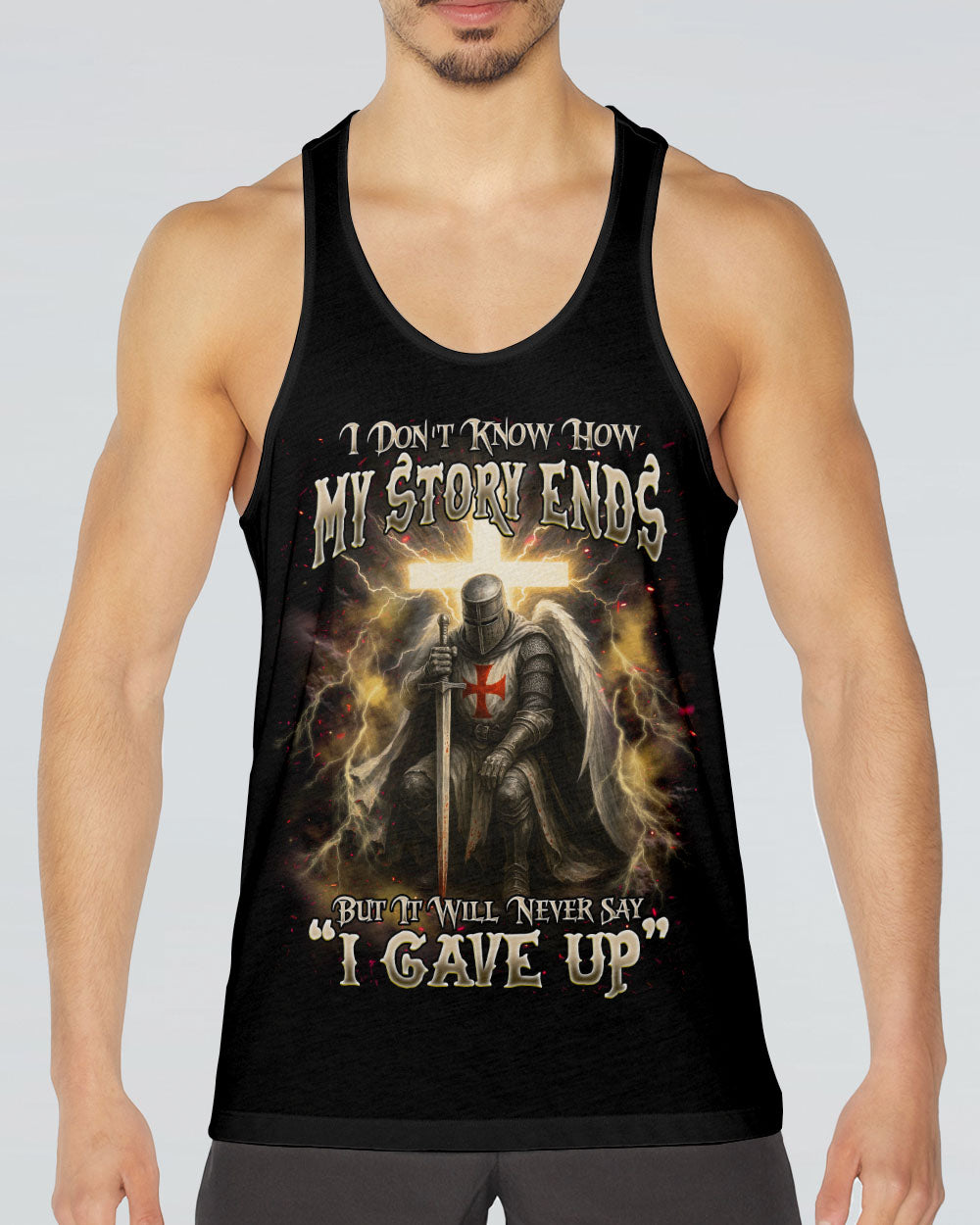 I Don't Know How My Story Ends Warrior Men's All Over Print Shirt   - Tlnz2904253