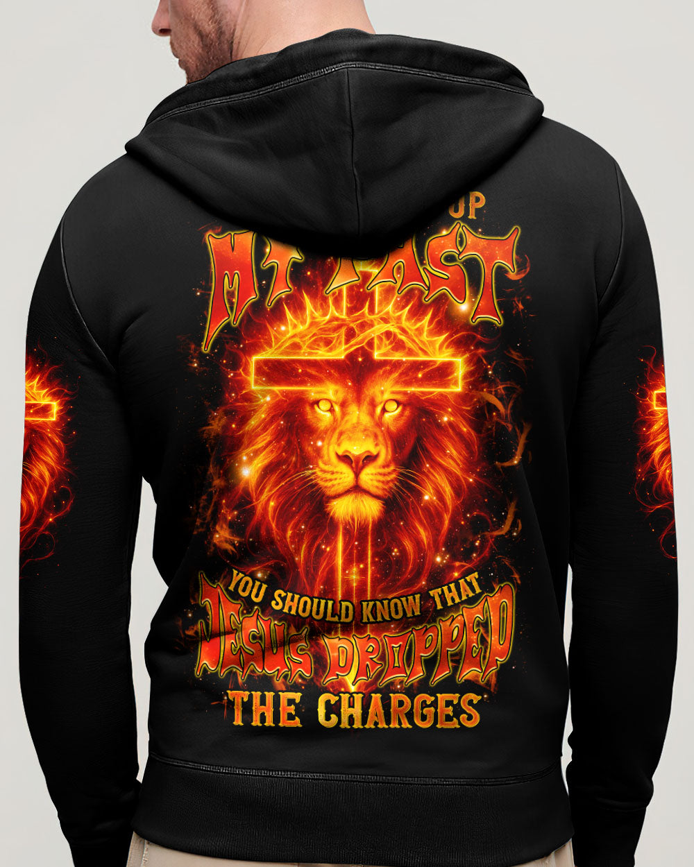 Jesus Dropped The Charges Lion Men's All Over Print Shirt  - Tlnz3006253