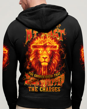 Jesus Dropped The Charges Lion Men's All Over Print Shirt  - Tlnz3006253
