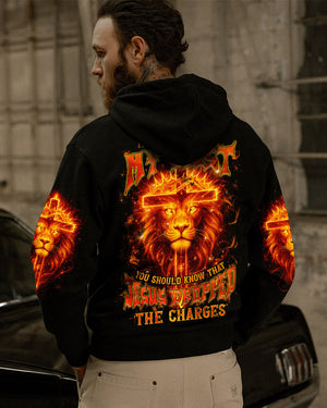 Jesus Dropped The Charges Lion Men's All Over Print Shirt  - Tlnz3006253
