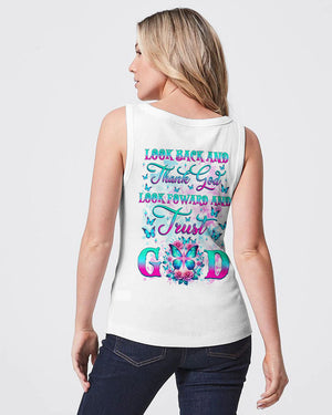 Look Back And Thank God Butterfly Women's All Over Print Shirt - Tlnz3101244