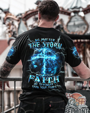 No Matter The Storm Lion Men's All Over Print Shirt - Tlpq1604242