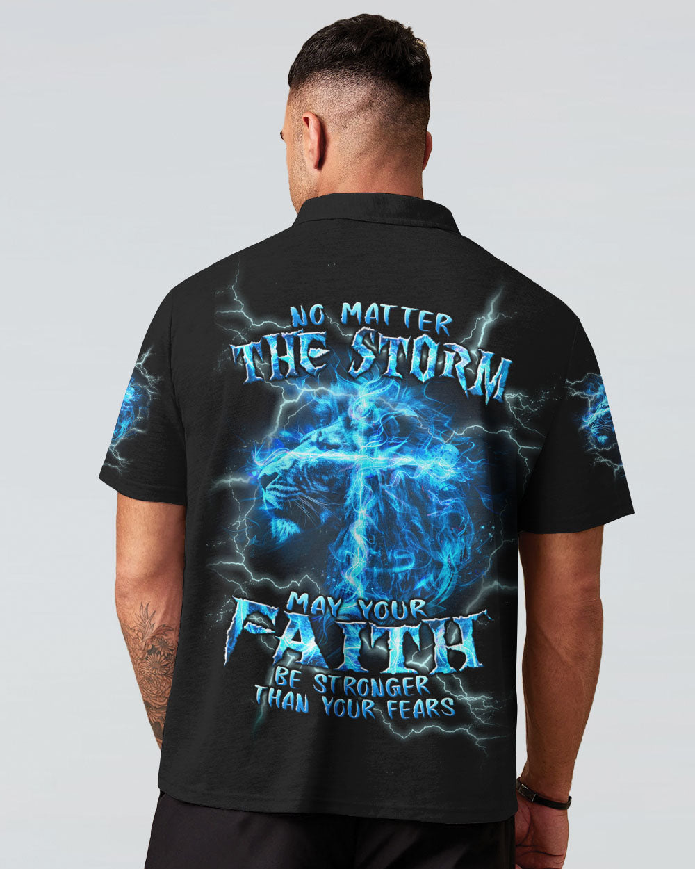 No Matter The Storm Lion Men's All Over Print Shirt - Tlpq1604242