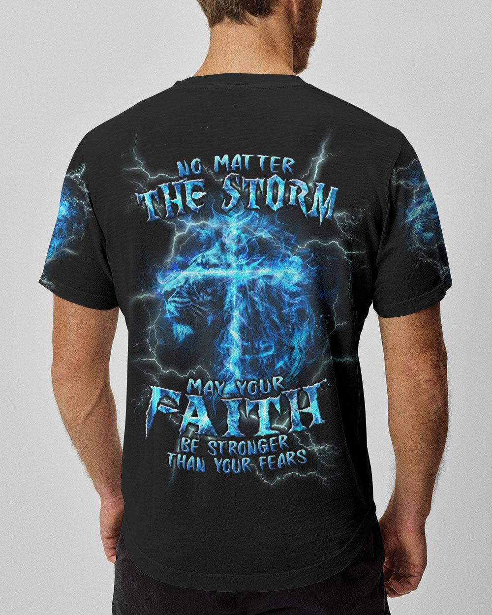No Matter The Storm Lion Men's All Over Print Shirt - Tlpq1604242