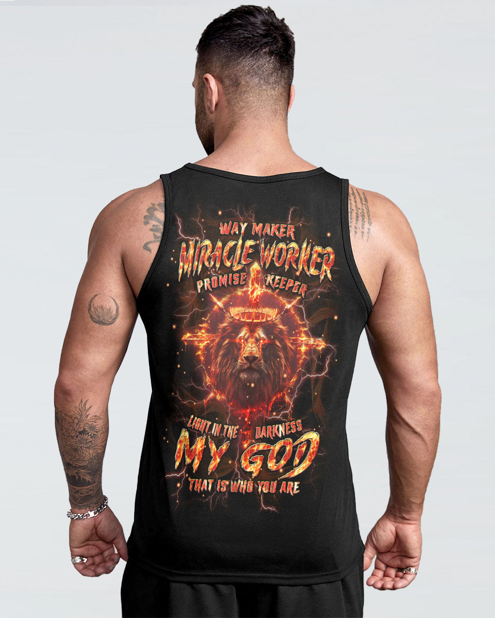 Way Maker Miracle Worker Cross Lion Men's All Over Print Shirt - Tlpq1904244