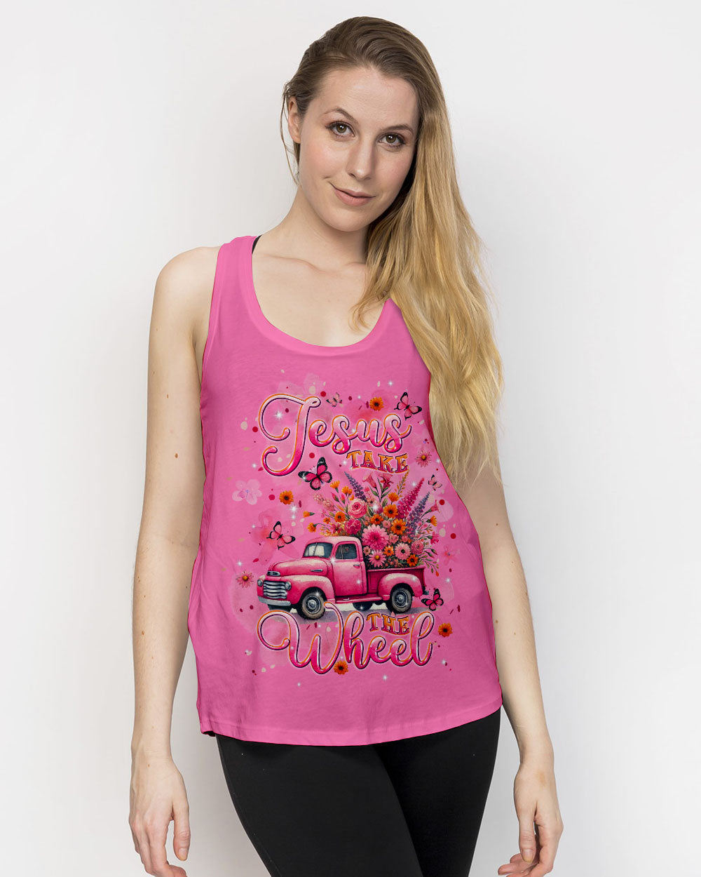 Jesus Take The Wheel Women's All Over Print Shirt - Tlpq2207241