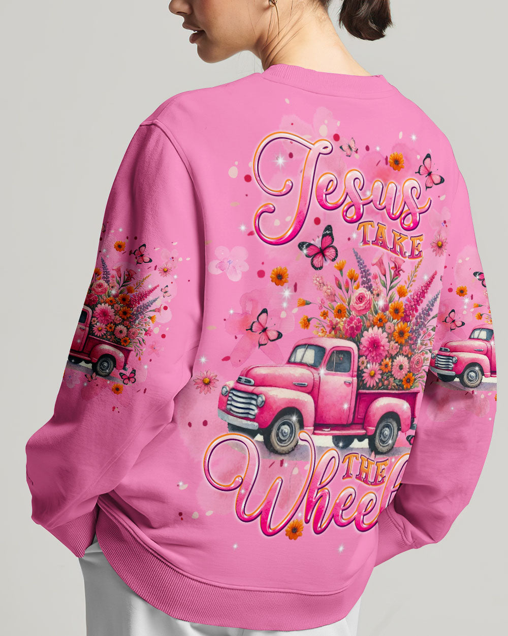 Jesus Take The Wheel Women's All Over Print Shirt - Tlpq2207241
