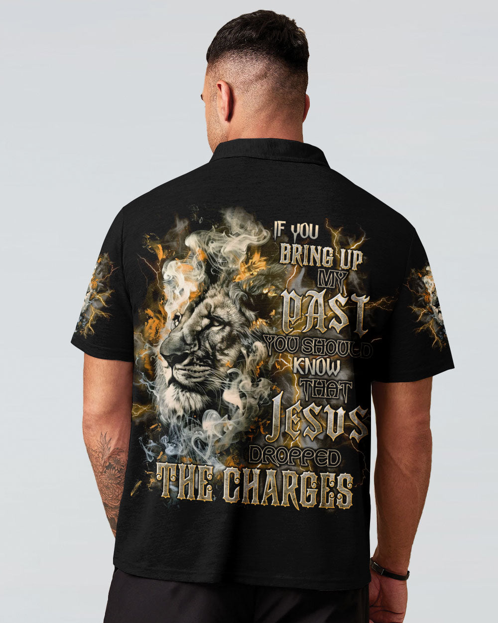 Jesus Dropped The Charges Lion Men's All Over Print Shirt - Tlnt1209242