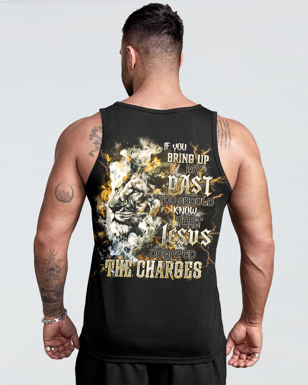 Jesus Dropped The Charges Lion Men's All Over Print Shirt - Tlnt1209242