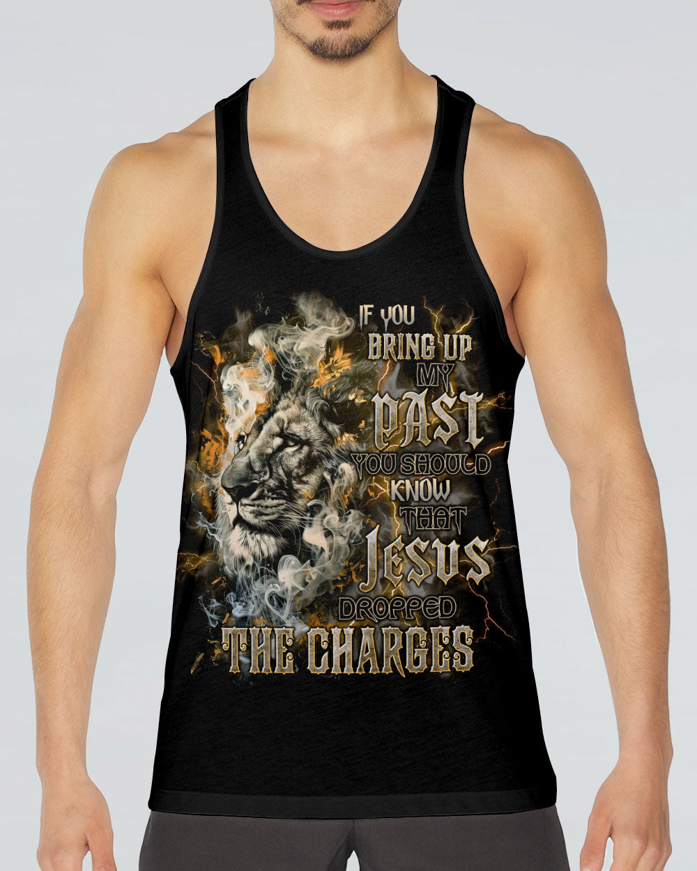 Jesus Dropped The Charges Lion Men's All Over Print Shirt - Tlnt1209242
