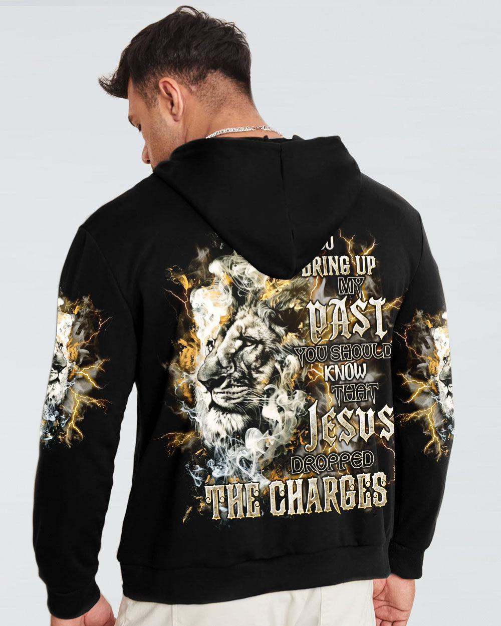 Jesus Dropped The Charges Lion Men's All Over Print Shirt - Tlnt1209242