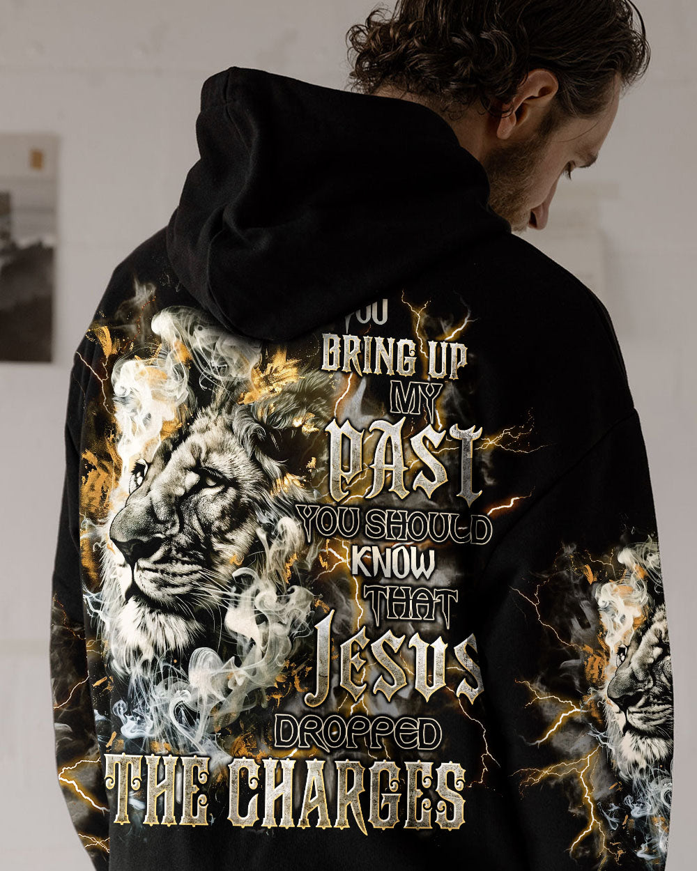 Jesus Dropped The Charges Lion Men's All Over Print Shirt - Tlnt1209242