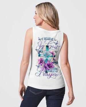 I Believe In God Lilies Flower Cross Women's All Over Print Shirt - Tltr0201243