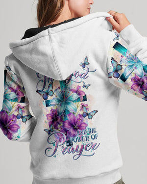 I Believe In God Lilies Flower Cross Women's All Over Print Shirt - Tltr0201243