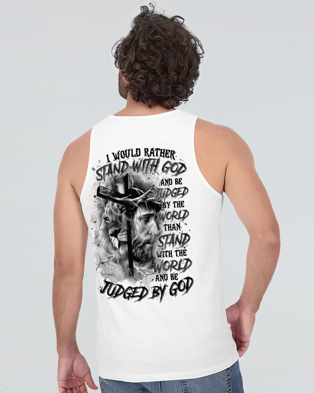 I Would Rather Stand With God Men's All Over Print Shirt  - Tltr0411244