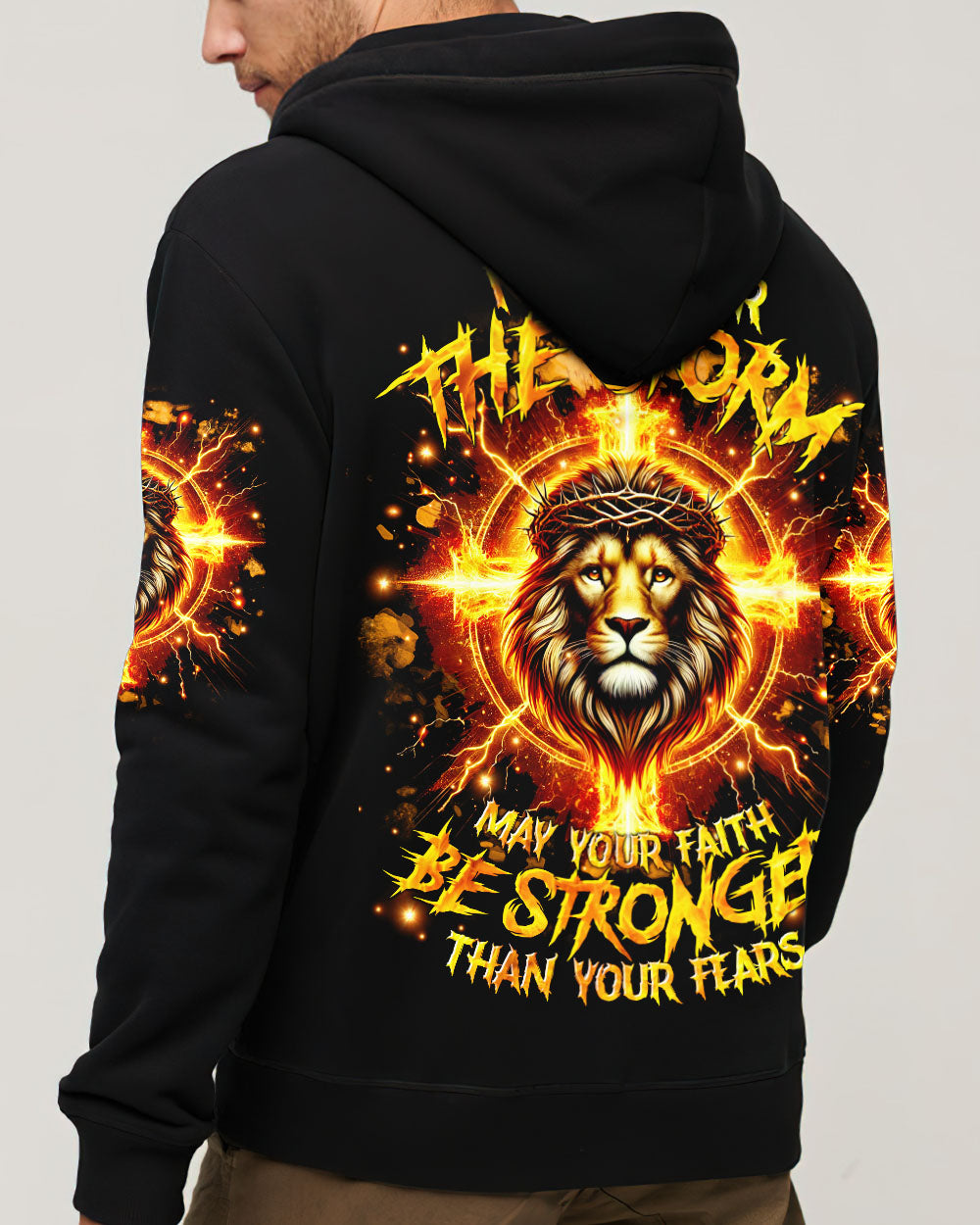 No Matter The Storm Lion Men's All Over Print Shirt  - Tltr0512244