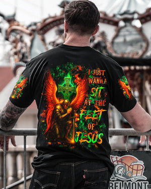 I Just Wanna Sit At The Feet Of Jesus Warrior Men's All Over Print Shirt - Tltr1009251