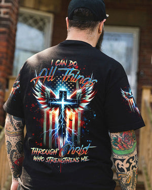 I Can Do All Things Cross Wings Men's All Over Print Shirt - Tltr1701244