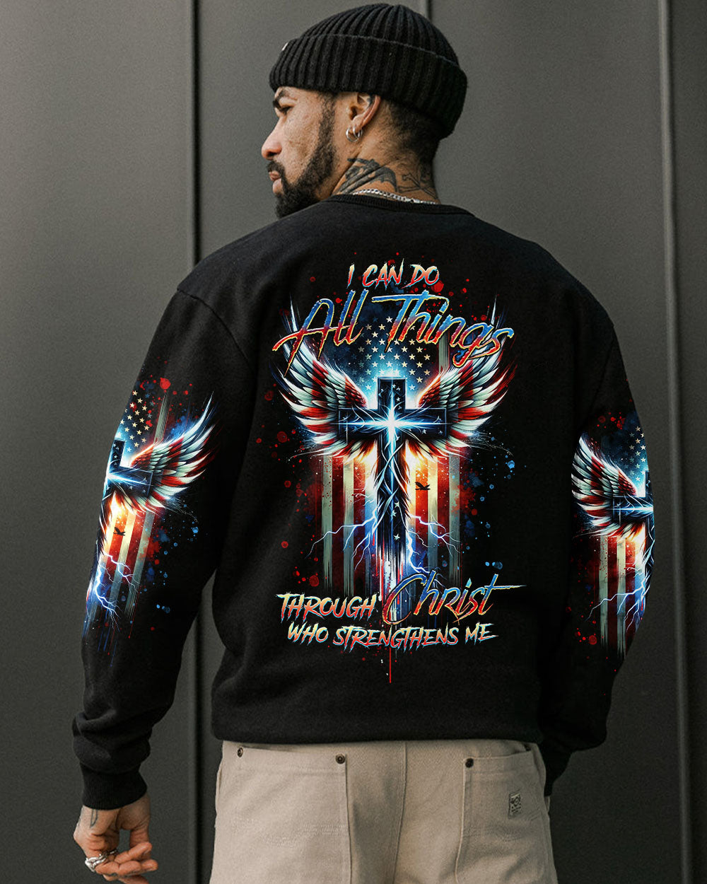 I Can Do All Things Cross Wings Men's All Over Print Shirt - Tltr1701244