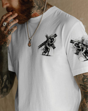 Not All Superheroes Wear Capes Mine Wore A Cross Men's All Over Print Shirt - Tltr1809243