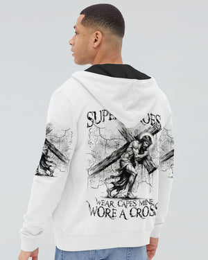 Not All Superheroes Wear Capes Mine Wore A Cross Men's All Over Print Shirt - Tltr1809243