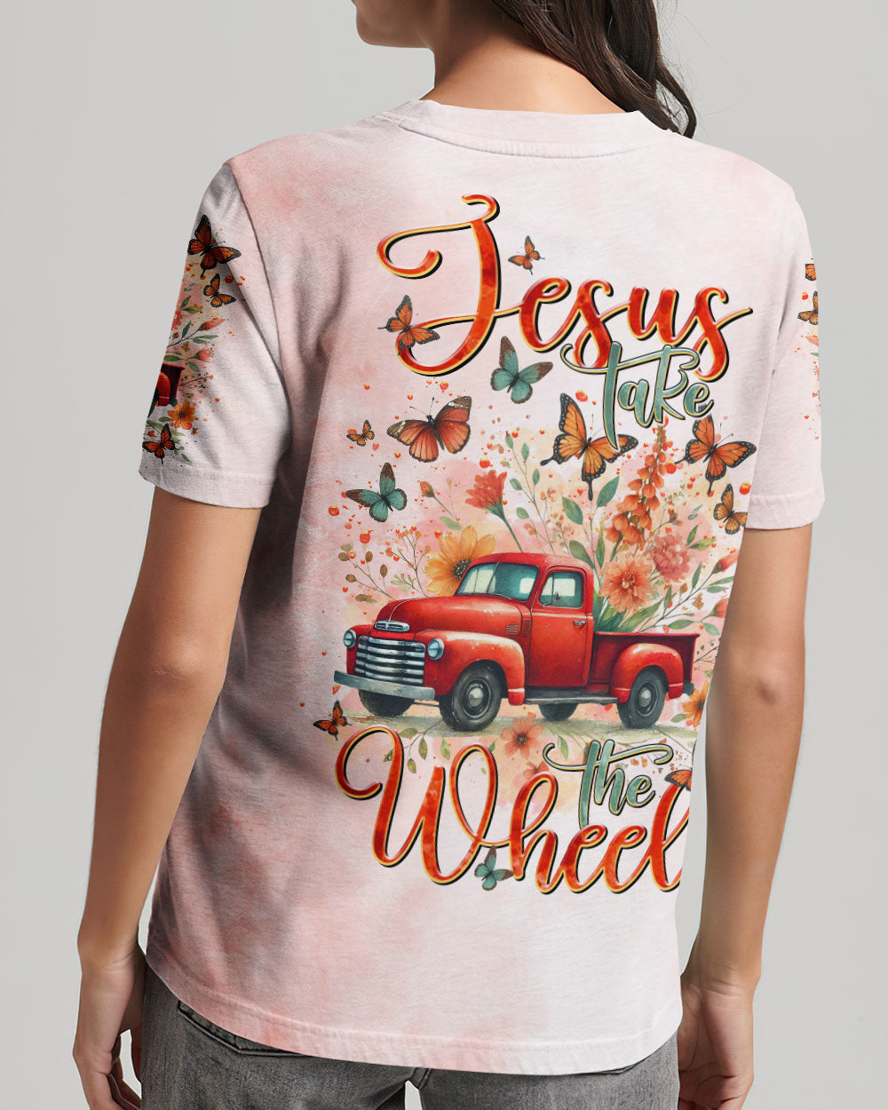 Jesus Take The Wheel Women's All Over Print Shirt - Tltr1907244