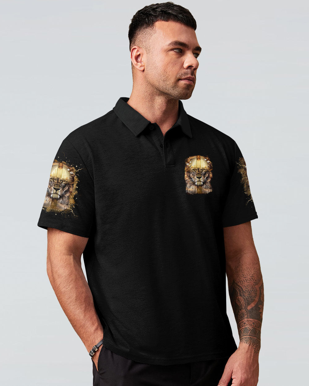 Jesus Dropped The Charges Lion Men's All Over Print Shirt  - Tltr2002253
