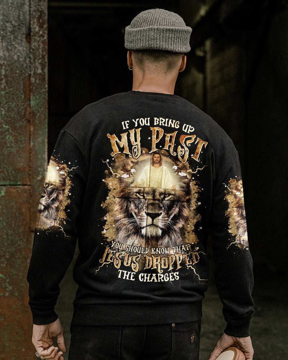 Jesus Dropped The Charges Lion Men's All Over Print Shirt  - Tltr2002253