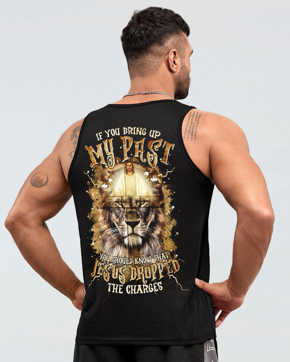 Jesus Dropped The Charges Lion Men's All Over Print Shirt  - Tltr2002253